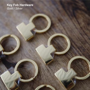 Key Fob Hardware, Keychain Hardware, Leather Craft Keyring, Heavy duty, Strong, Made in South Korea