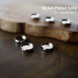 Nickel-Plated Solid Brass Discs for Discbound Notebooks (Gold/Nickel/Solid Brass), High Quality, Made in South Korea, Exclusively designed