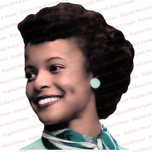 Retro Black Women Clipart Bundle, Collage Sheet, African American Ladies, Mid Century Digital Download, Vintage Housewife, Fussy Cut People image 7