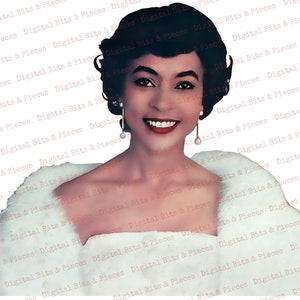 Retro Black Women Clipart Bundle, Collage Sheet, African American Ladies, Mid Century Digital Download, Vintage Housewife, Fussy Cut People image 4
