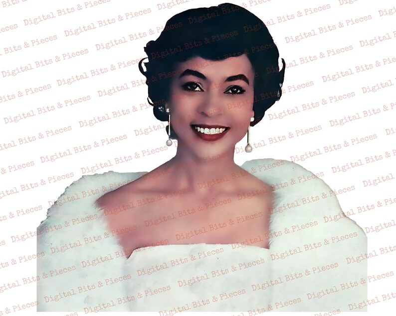 Retro Black Women Clipart Bundle, Collage Sheet, African American Ladies, Mid Century Digital Download, Vintage Housewife, Fussy Cut People image 4