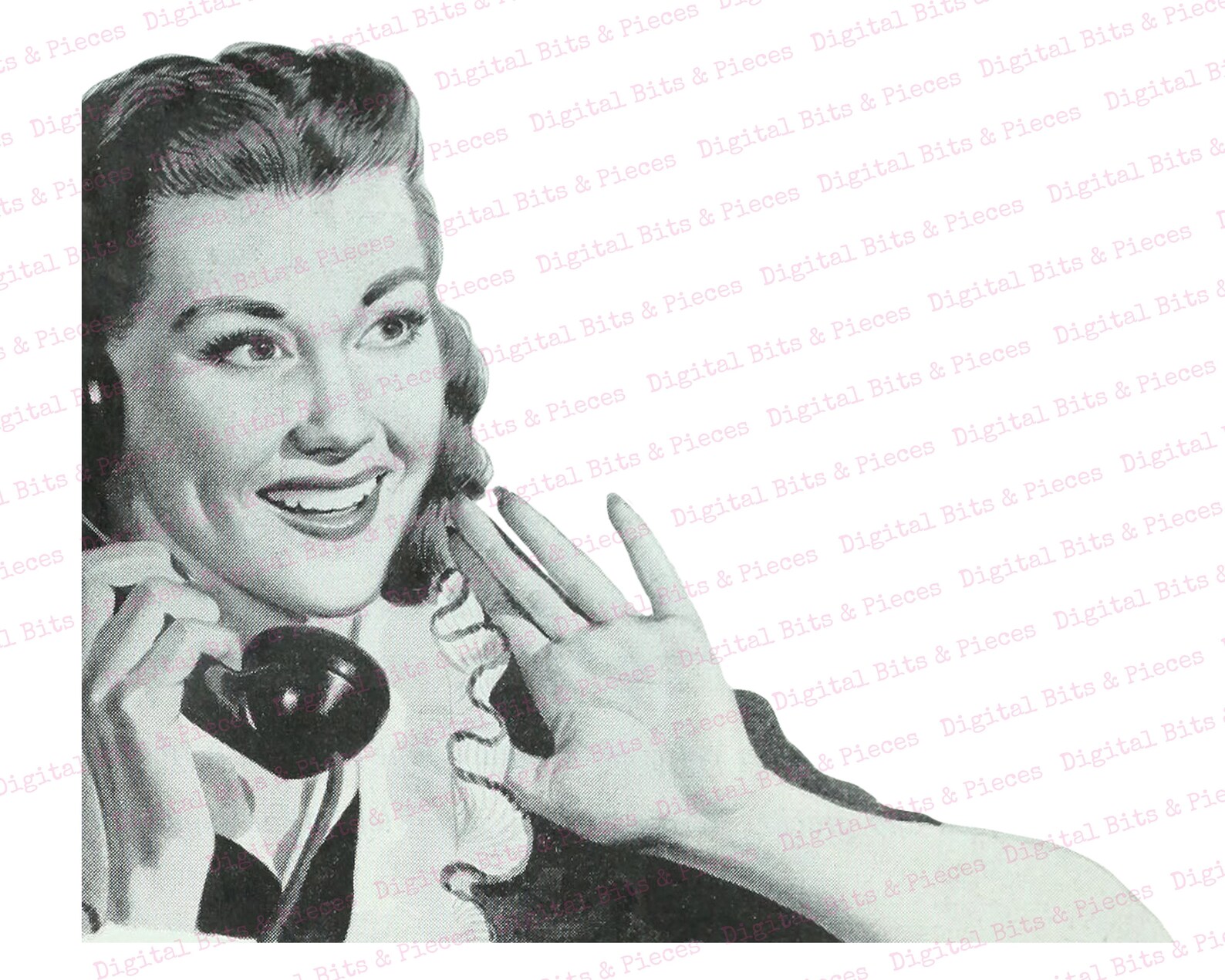 Retro Women Clip Art and Collage Sheet Vintage Housewife PNG Etsy Canada