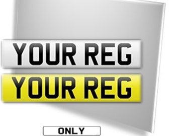 1 Pair of Front & Rear Road Legal Number Plates UK