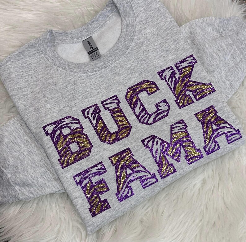 LSU BUCK FAMA Tshirt, Long Sleeve and Sweatshirt, Geaux Tigers