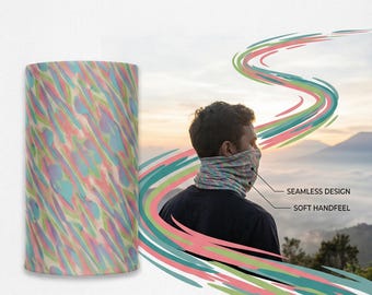 Braga de cuello multifuncional sin costuras, gorro para exteriores, calentador facial (diseño sin costuras)