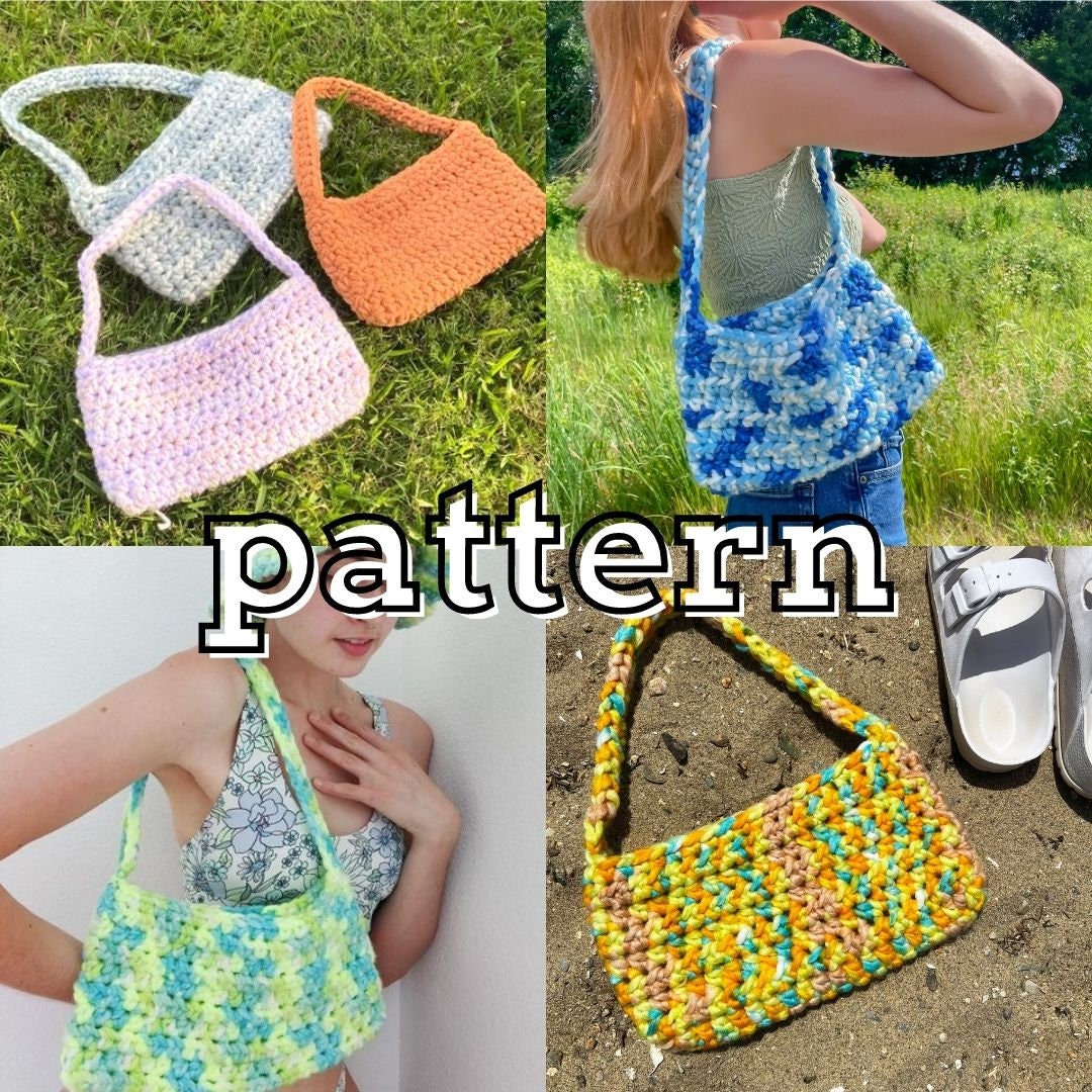 Cloud Nine Chunky Shoulder Bag Crochet Pattern Y2K Crochet 