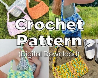 Cloud Nine Chunky Shoulder Bag Crochet Pattern | Y2K Crochet Bag Tutorial | Small Purse