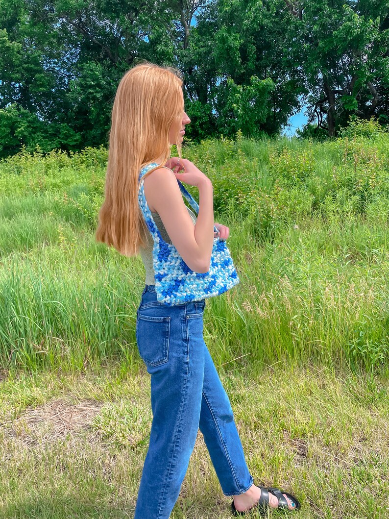 Cloud Nine Chunky Shoulder Bag Crochet Pattern Y2K Crochet Etsy