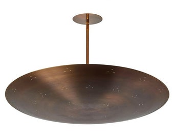 6 Light Ceiling Flush Mount Fixture Pendant Light Mid Century Modern Brass Sputnik Chandelier Light Fixture