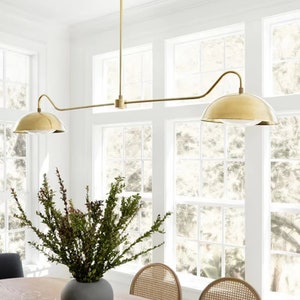 Aldorno Linera Chandelier Pendant Light with Glass Globe