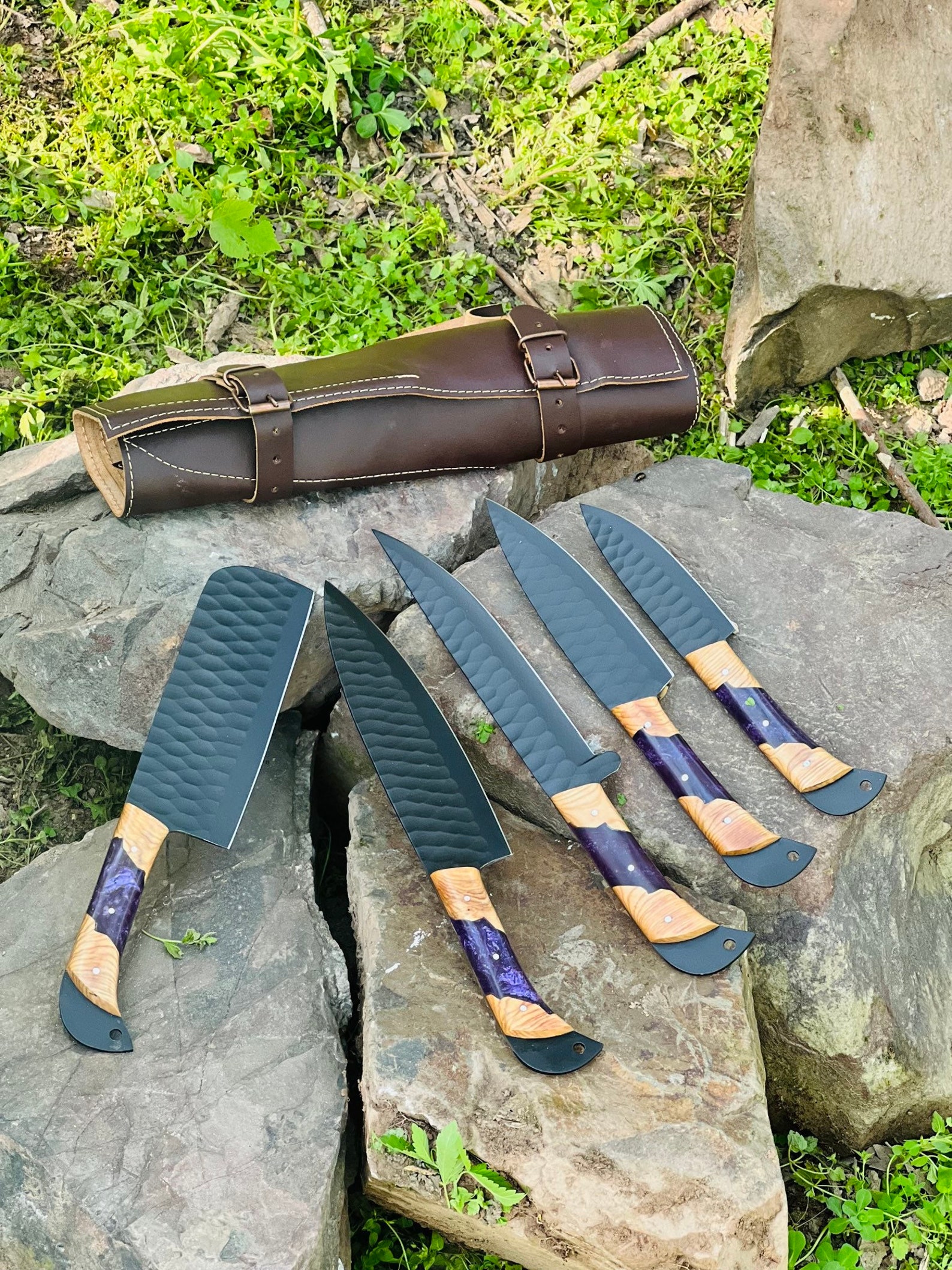 Handmade Damascus Steel Chef Knife Set - Perfect Gift for Special Occasions