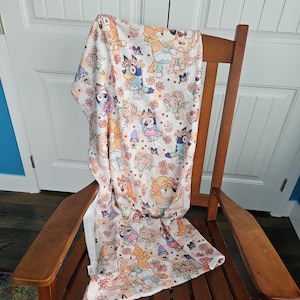 preorder: the sign blue heeler 50x60 minky blanket, blanket for adults, blanket for toddlers, blanket for girls, blanket for boys