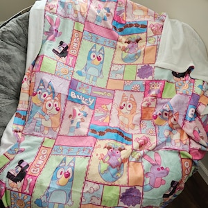 preorder heeler patchwork 50x60 blanket, blue blanket for adults, blue dog birthday, blue blanket for toddlers, blue dog blanket for girls