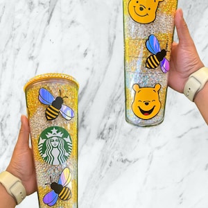 Winnie the Pooh Rhinestone Starbucks Tumbler