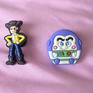 Buzz Lightyear & Woody Croc Charms | Toy Story Shoe Charms for Crocs | Cartoon Jibbitz for Kids | Craftsbyjennydesign