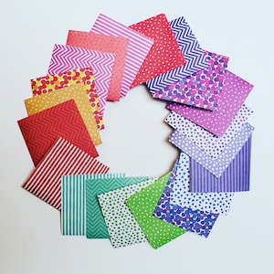 Origami colour bookmarks  3x 3&quot; (fundraise) gifts for kid/friend/teacher/xmas stuffer