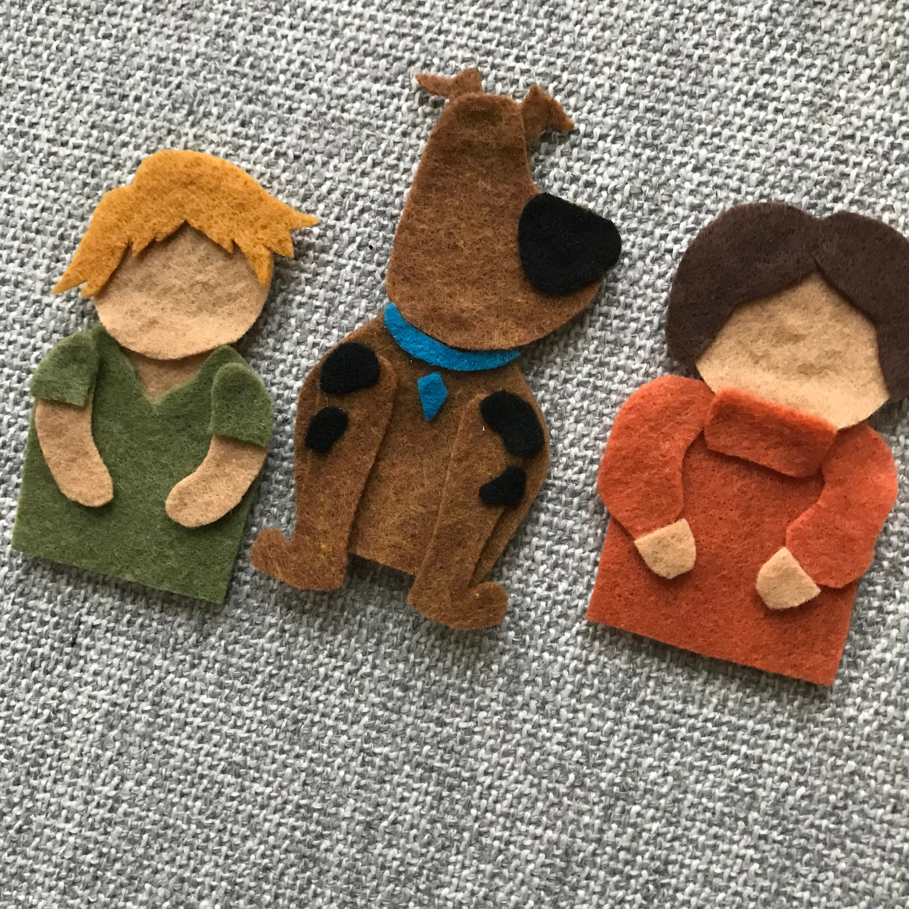 Scooby Doo Inspired Finger Puppet Pattern Five Mystery Gang - Etsy