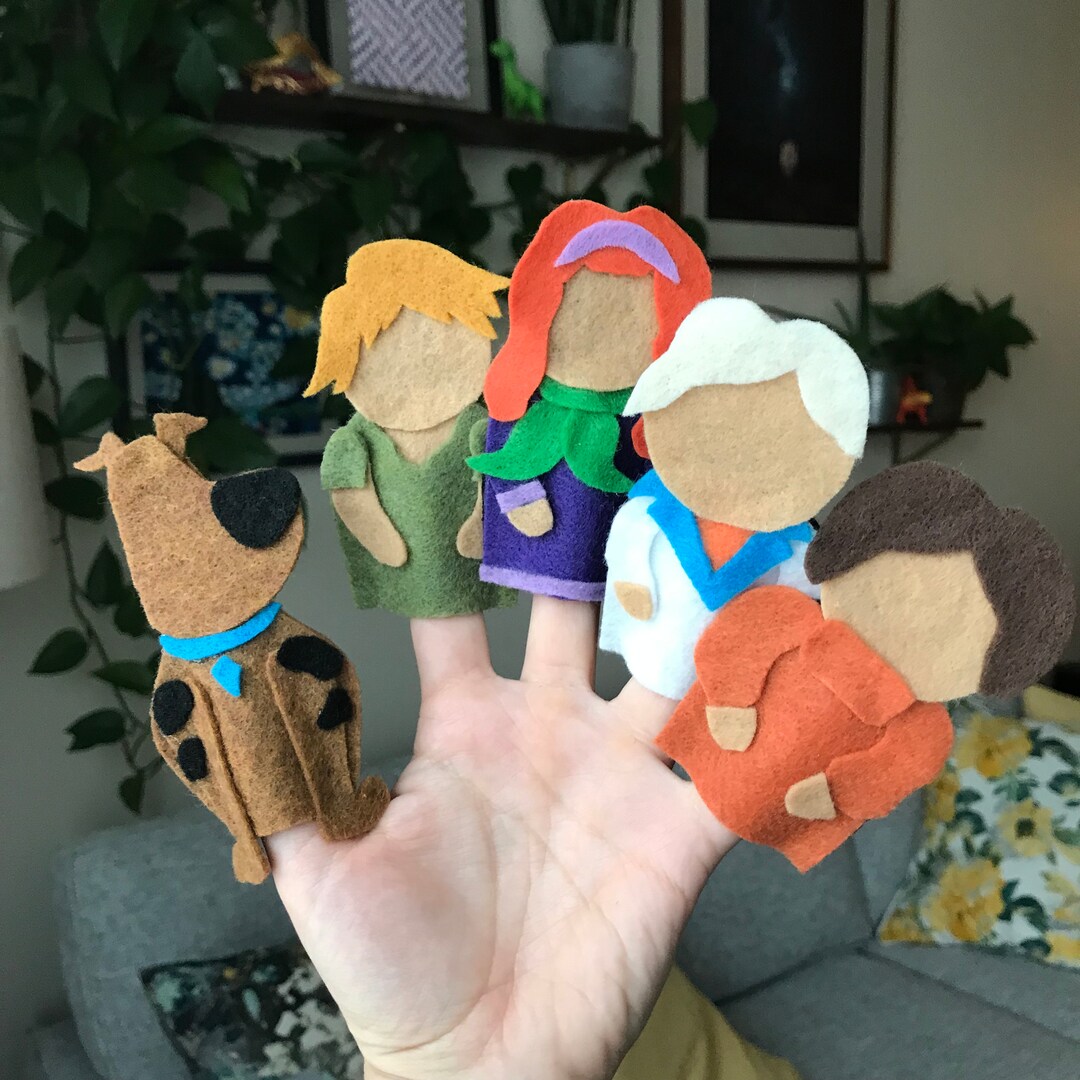Scooby Doo Inspired Finger Puppet Pattern Five Mystery Gang - Etsy