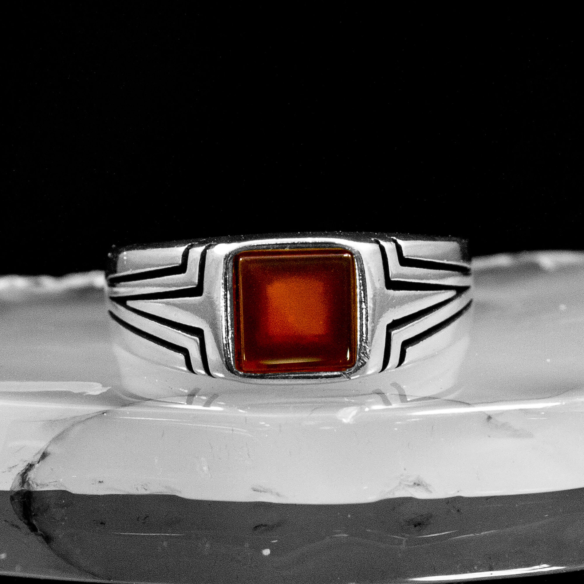 925K Silver Agate Stone Ring, Handmade Men Ring, Gemstone Rings ...