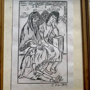 Quadro realizzato con penna su carta originale