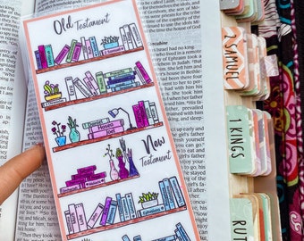 Books of the Bible Tracker Bookmark: Laminated Reading Checklist