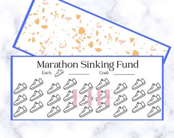 A6 Marathon Sinking Fund Tracker: Savings Challenge Insert (Digital Download)