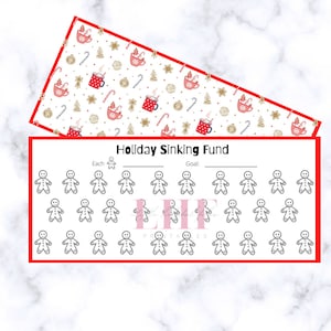 A6 Christmas Savings Challenge: Holiday Sinking Fund Tracker (Digital Download)
