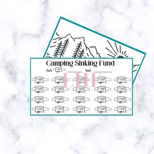 A7 Camping Savings Challenge: Cash Budget Tracker (Digital Download)