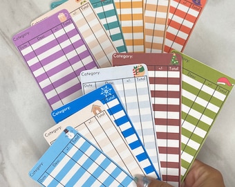 Holiday Budget Tracker Inserts: A6 Cash Envelope Set (Digital Download)