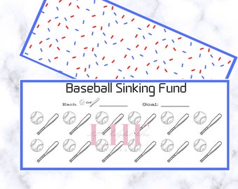 Baseball Savings Challenge | A6 Sinking Fund Tracker (Digital Download)
