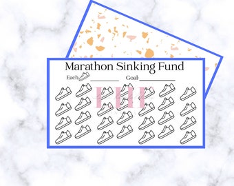A7 Marathon Savings Challenge: Runner Sinking Fund Tracker (Digital Download)
