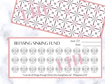 A6 Blessings Sinking Fund Tracker: Cash Budget (Digital Download)