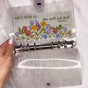 Bible verse dashboard for cash envelope binders