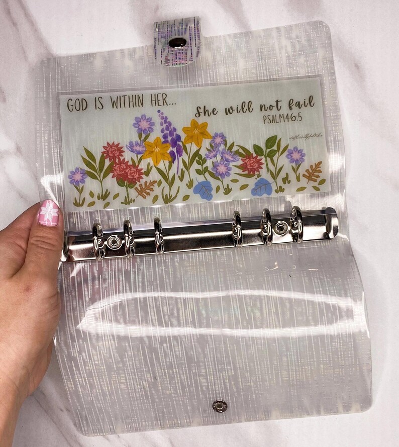 Bible verse dashboard for cash envelope binders