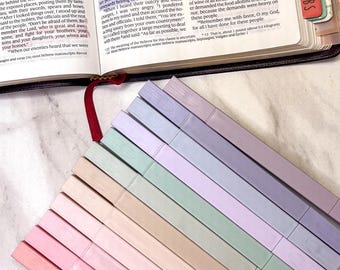 Pastel Bible Highlighters Set of 12: Square Dual Tip, No Bleed