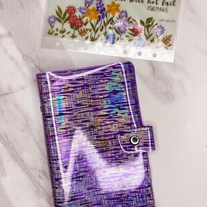 meteor shower binder in purple