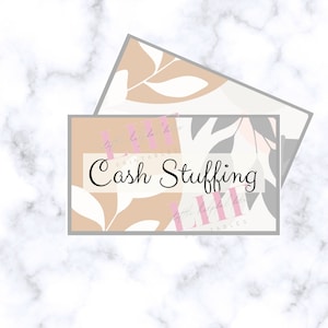 A7 Cash Stuffing Card: Budget Binder Insert (Digital Download)