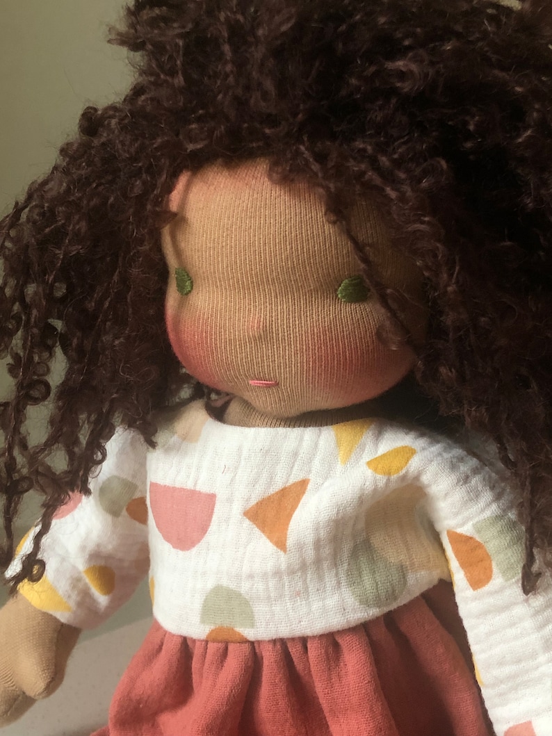 Maliya, Waldorf doll, doll, rag doll, doll, Waldorfinspired, Waldorf style doll, Maikind, May doll image 4