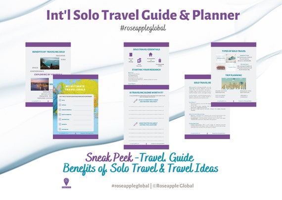 Solo Travel Planner: International Trip Guide (Digital Download)
