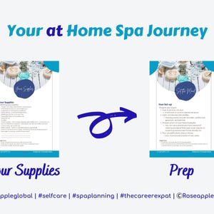 DIY Home Spa Day Planner: Printable Self-Care Tool | At-Home Spa Experience | (Instant Digital Download) image 4