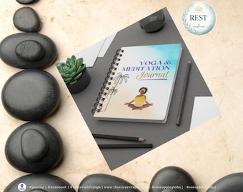 Yoga & Meditation Journal: Spiral Bound Wellbeing Notebook