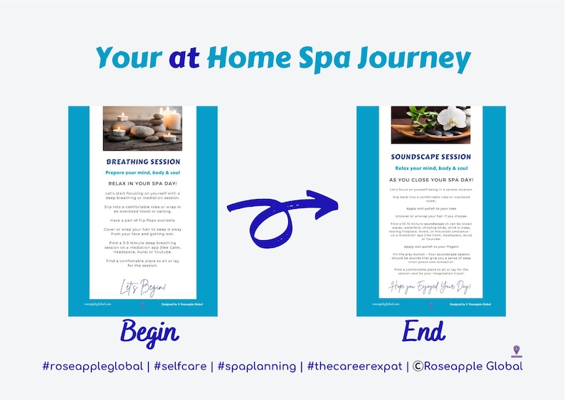 DIY Home Spa Day Planner: Printable Self-Care Tool | At-Home Spa Experience | (Instant Digital Download) image 5