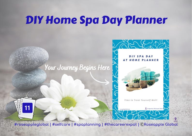DIY Home Spa Day Planner: Printable Self-Care Tool | At-Home Spa Experience | (Instant Digital Download) image 2