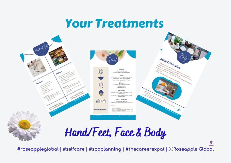 DIY Home Spa Day Planner: Printable Self-Care Tool | At-Home Spa Experience | (Instant Digital Download) image 6