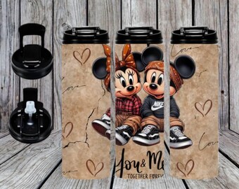 You and me together forever Mickey and Minnie 20oz tumbler