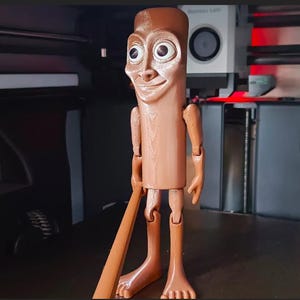 Tung Tung Sahur Articulated 3D Figure – Funny Ramadan Toy with Movable Arms and Legs – 3D Printed Collector&#39;s Item