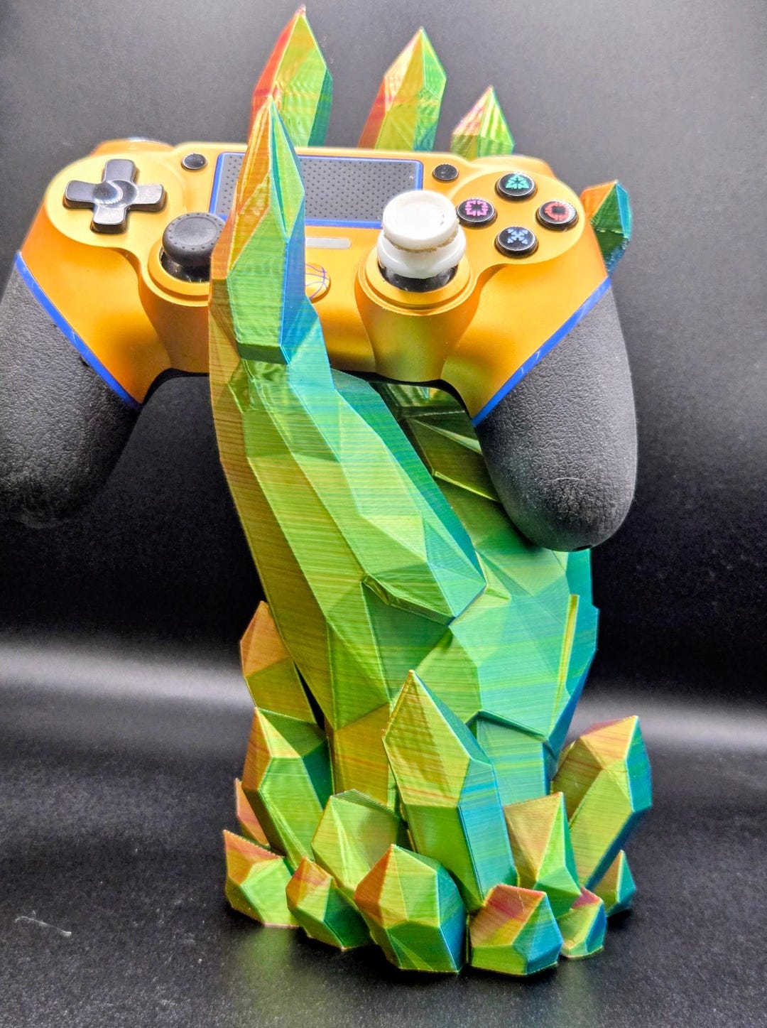 3D Printed Crystal Hand Controller Stand | Gamer Desk Decor ...