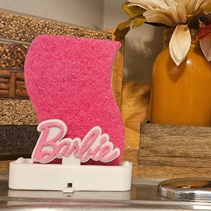 Barbie-inspired Sponge Holder with Bonus Free Sponge! Organize in Style