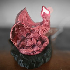 Fire-Breathing Dragon Humidifier - 3D Printed Decorative Lamp with Mist & LED Light Effects - Unique Home Decor Gift