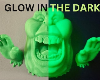 Ghostly Glow: 3D Printed Slimer Wall Mount - Bring the Ghostbusters Spirit to Your Home!